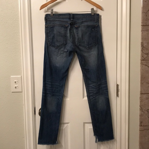SOLD Rag & Bone The Dre Boyfriend in Indigo wash - Picture 7 of 8